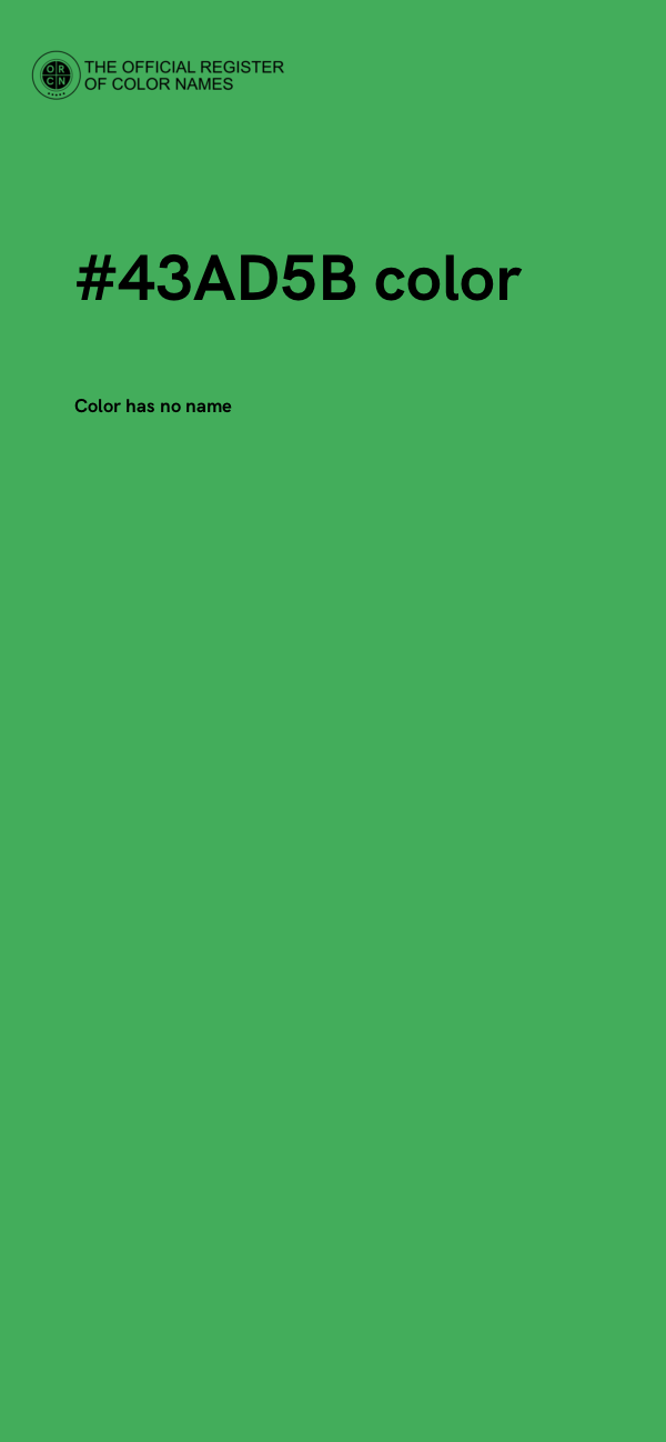 #43AD5B color image