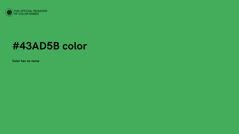 #43AD5B color image