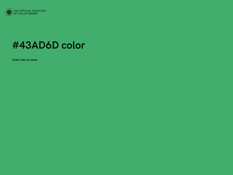 #43AD6D color image