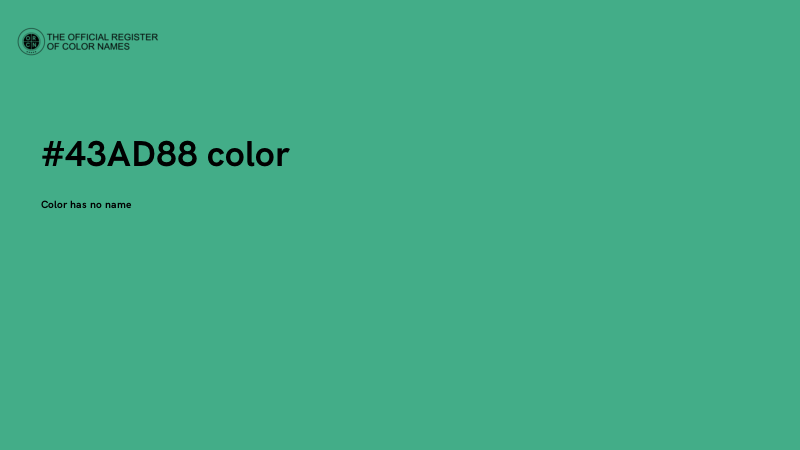 #43AD88 color image