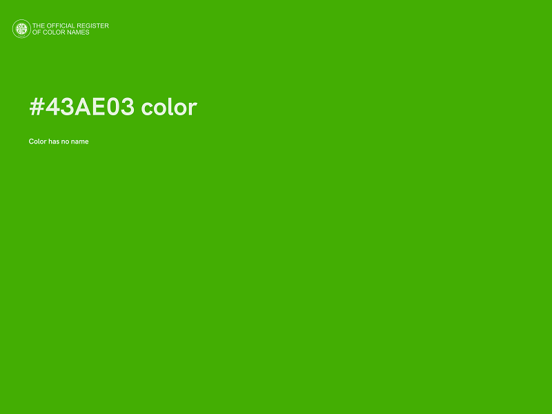 #43AE03 color image