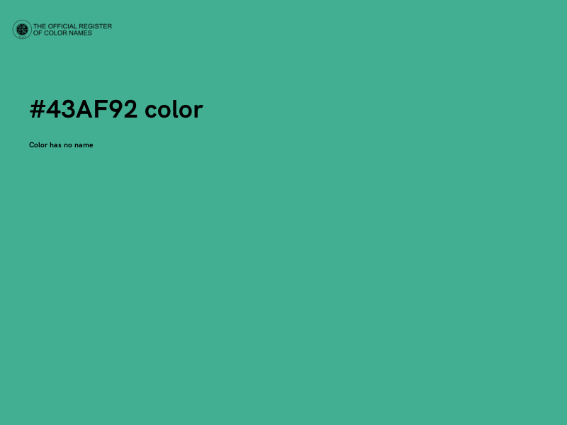 #43AF92 color image