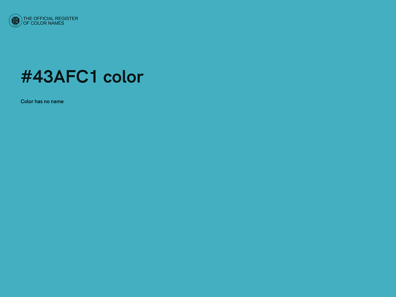 #43AFC1 color image