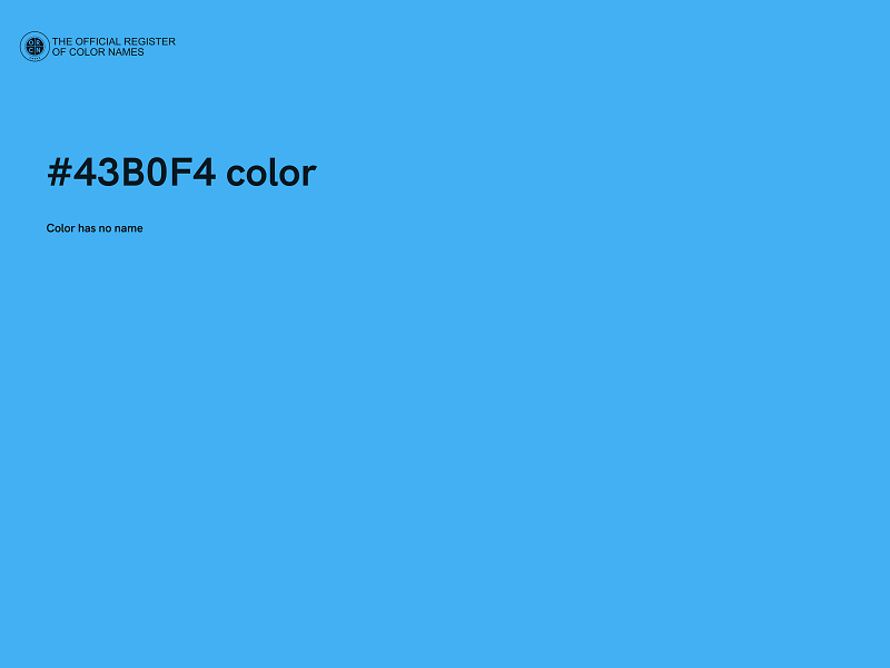 #43B0F4 color image