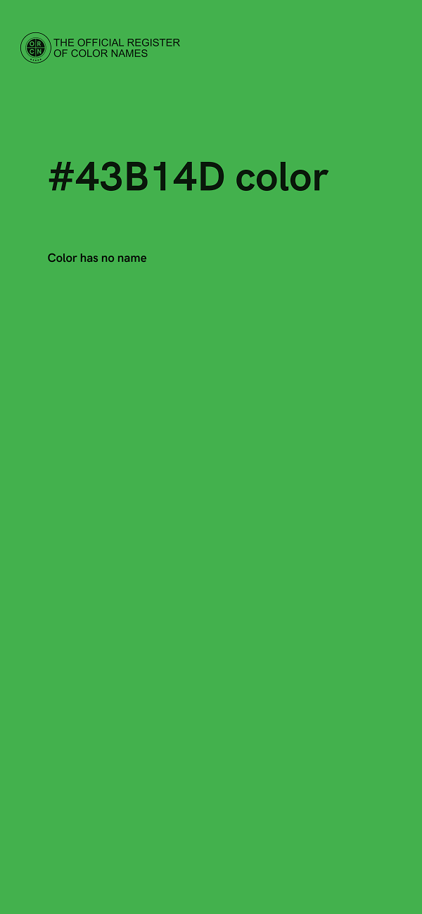 #43B14D color image