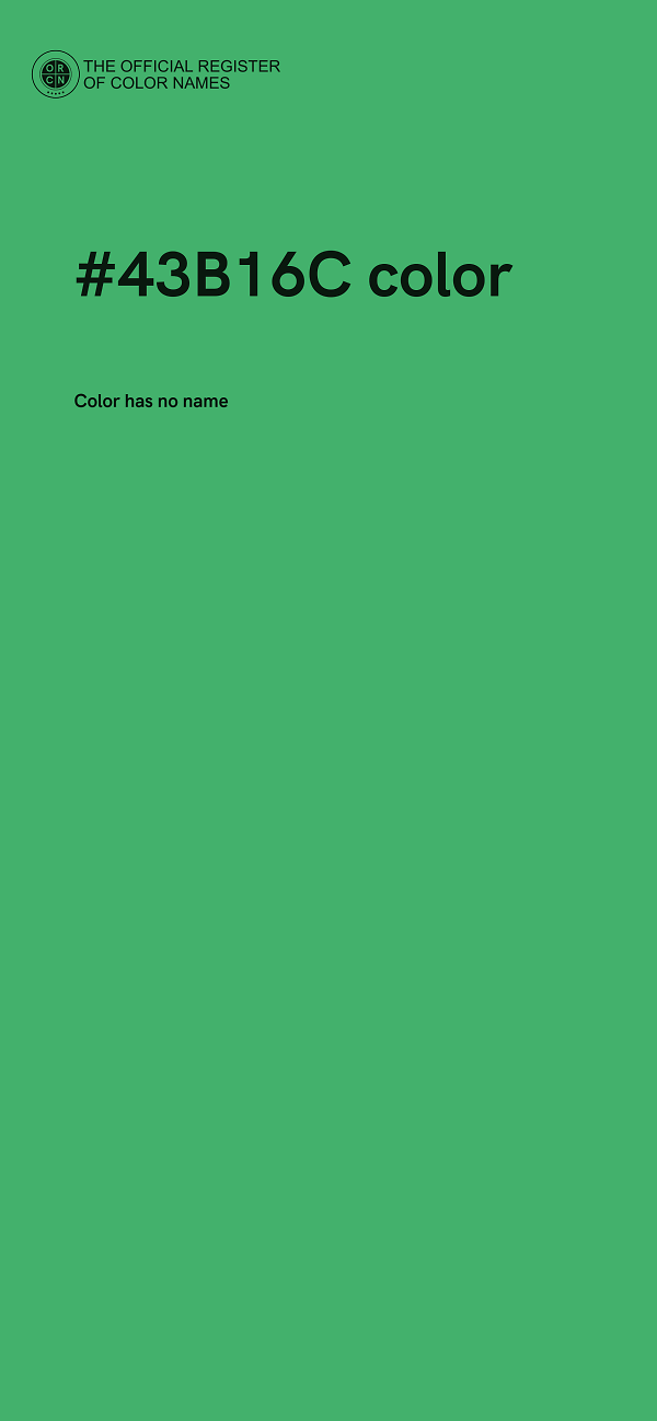 #43B16C color image