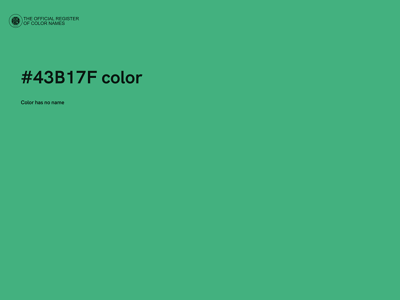 #43B17F color image