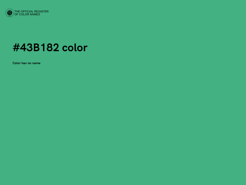 #43B182 color image