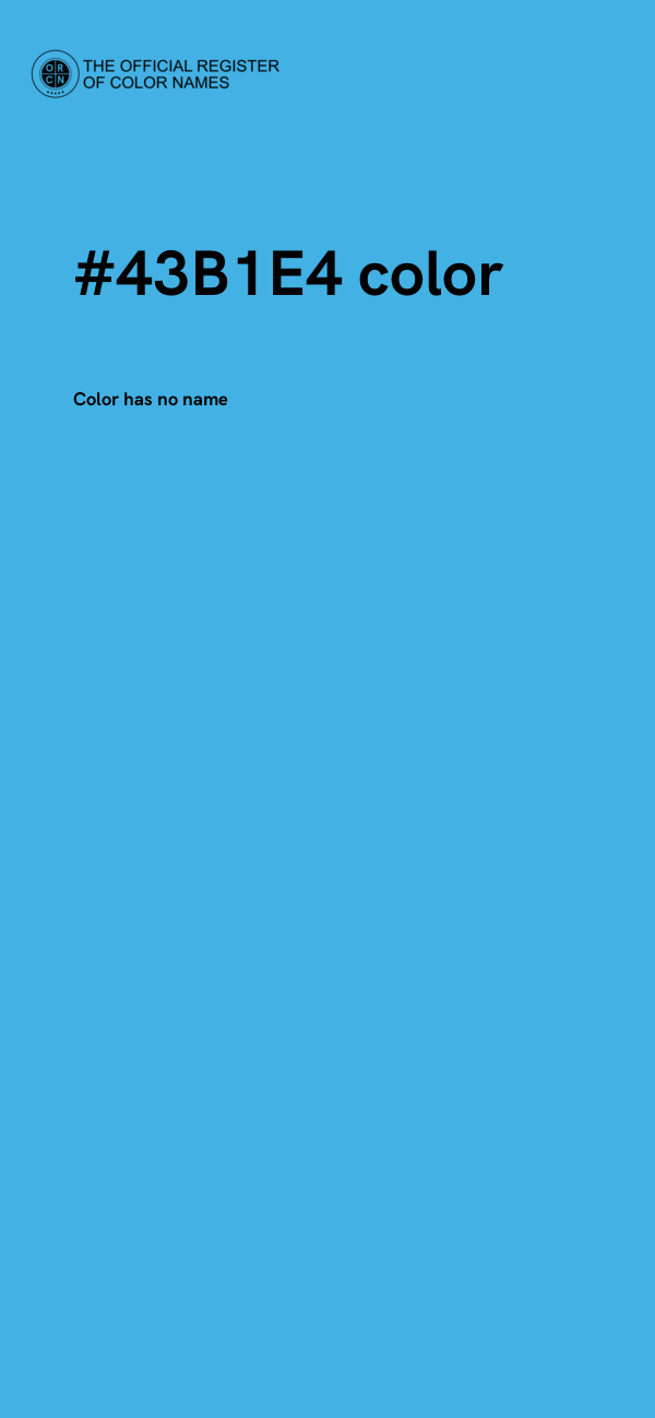 #43B1E4 color image