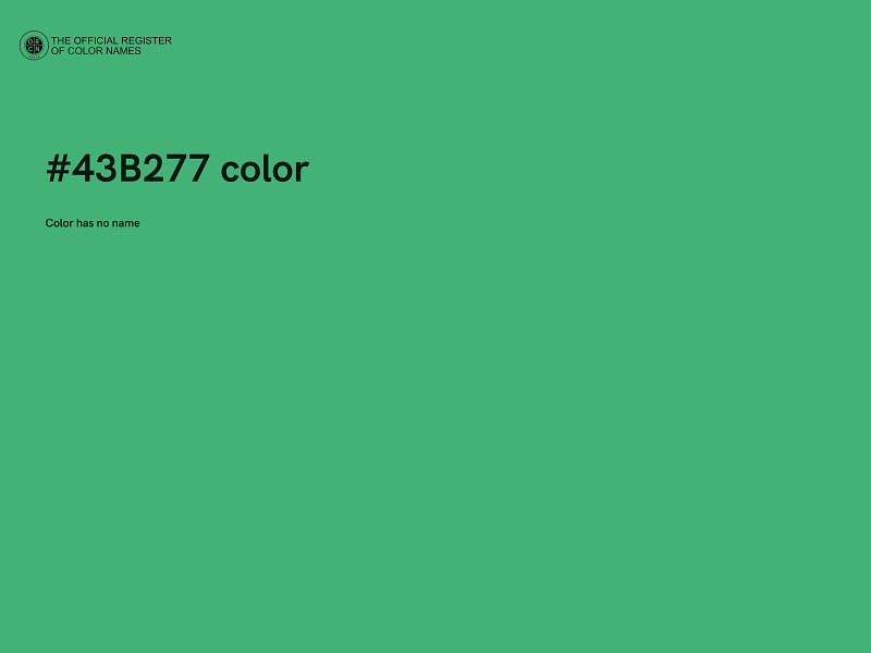 #43B277 color image