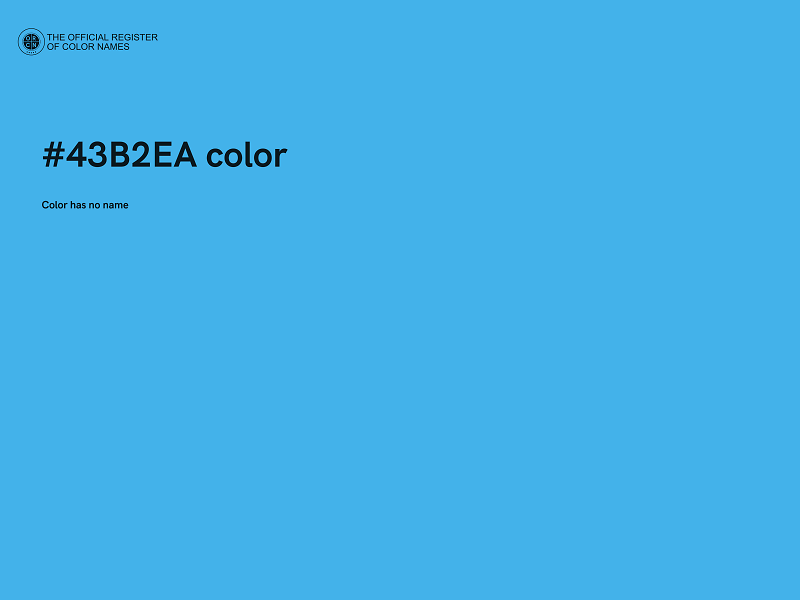 #43B2EA color image