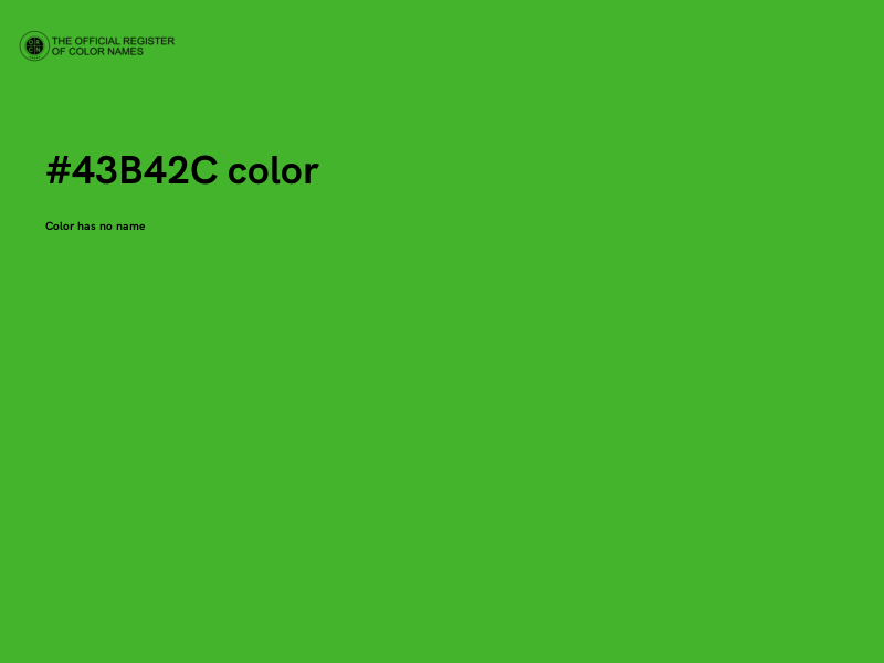 #43B42C color image