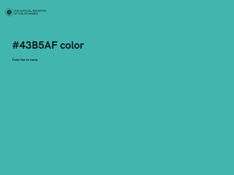 #43B5AF color image