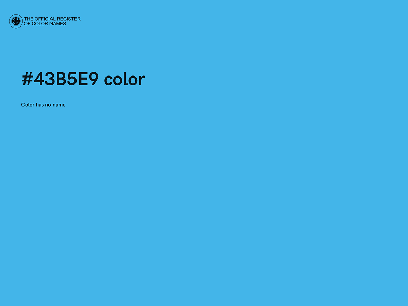 #43B5E9 color image