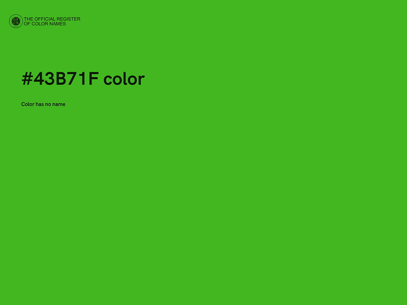 #43B71F color image