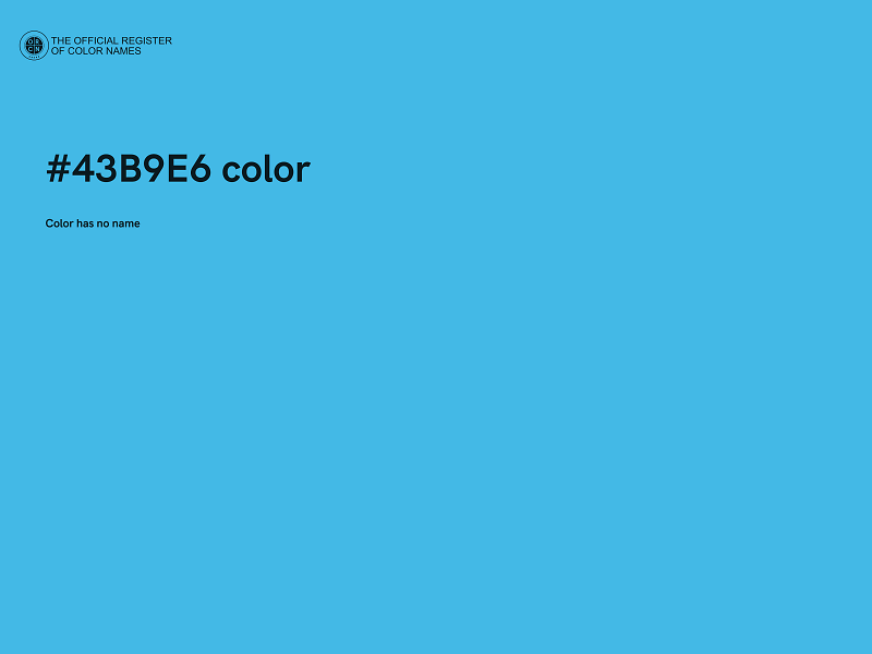 #43B9E6 color image