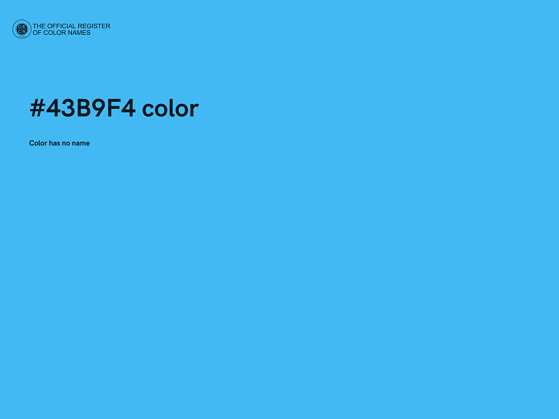 #43B9F4 color image