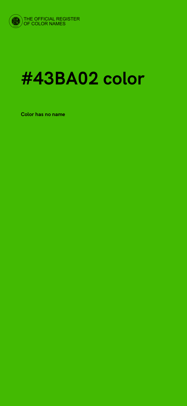 #43BA02 color image