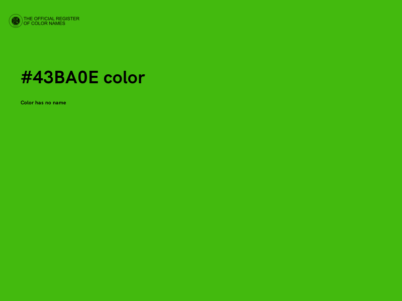 #43BA0E color image