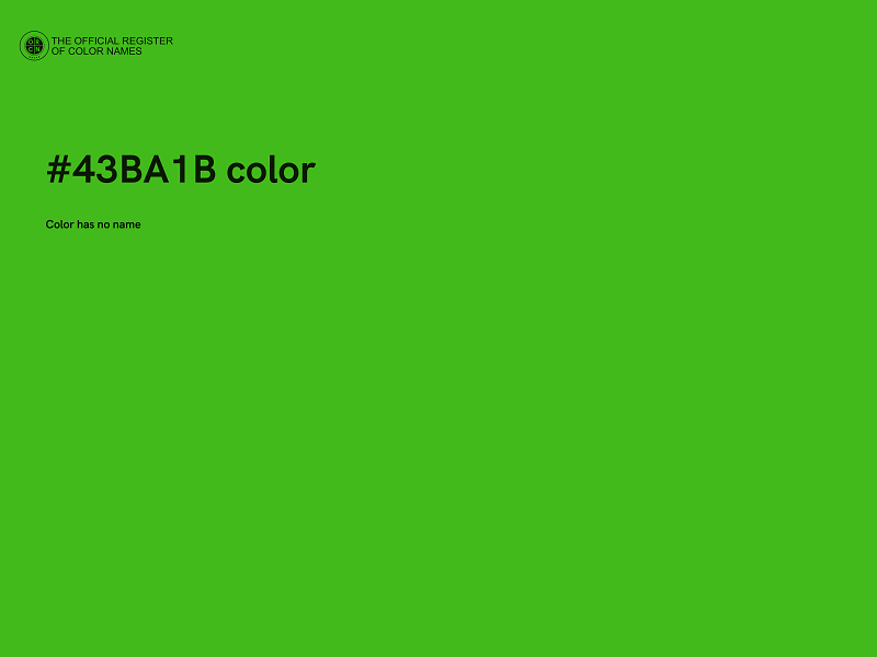 #43BA1B color image