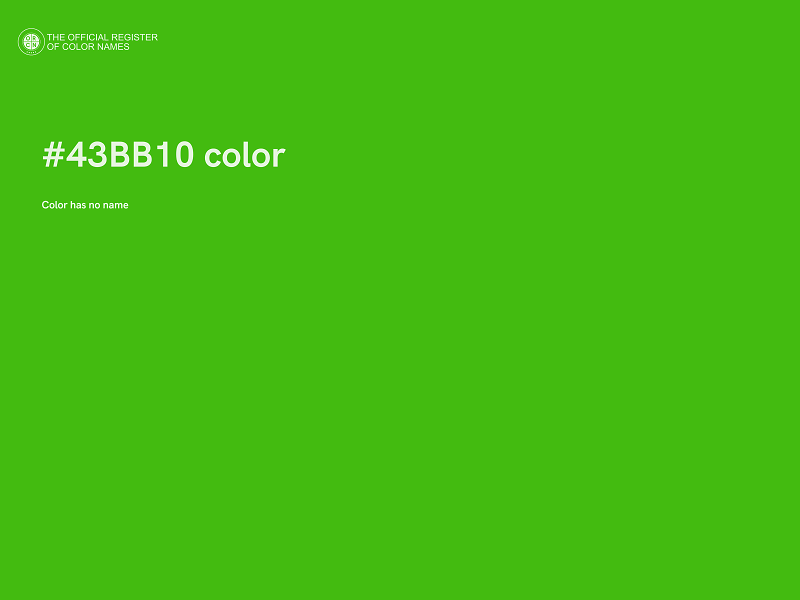 #43BB10 color image