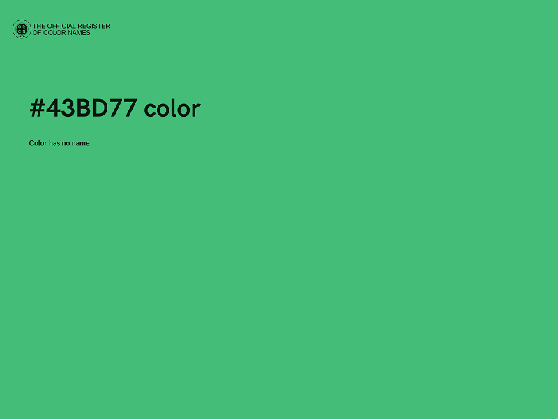 #43BD77 color image