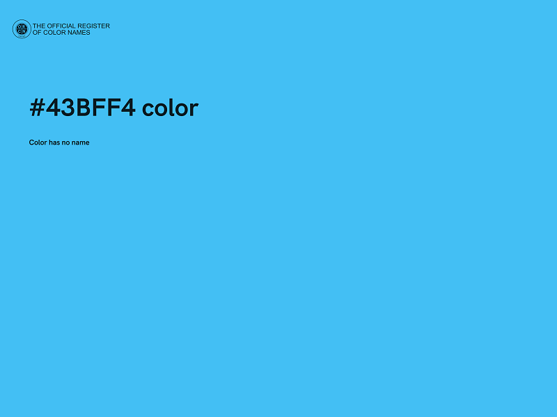#43BFF4 color image