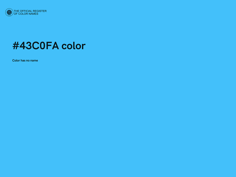 #43C0FA color image