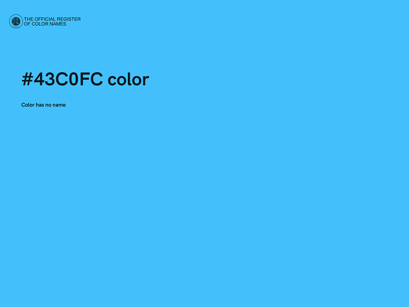 #43C0FC color image