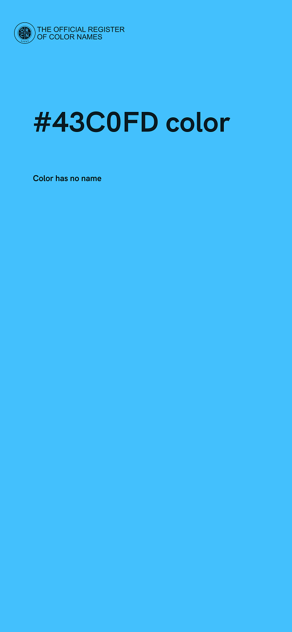 #43C0FD color image