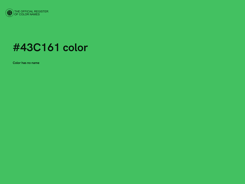 #43C161 color image