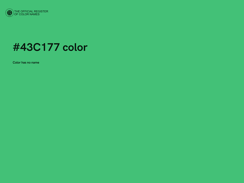 #43C177 color image