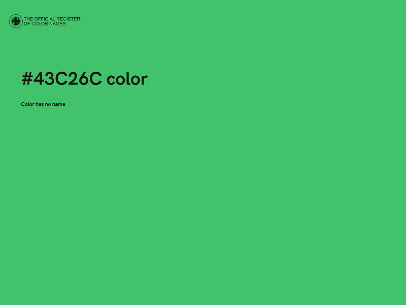 #43C26C color image