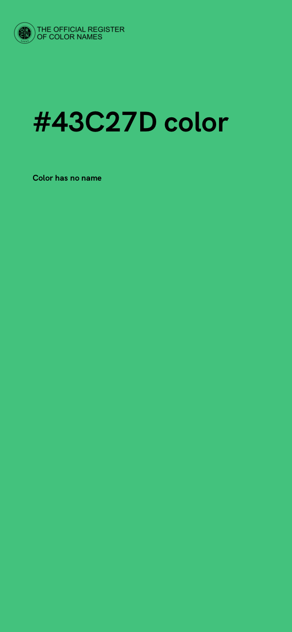 #43C27D color image