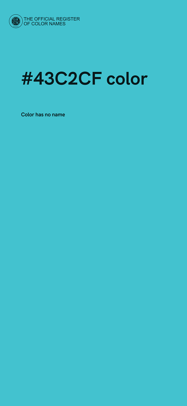#43C2CF color image