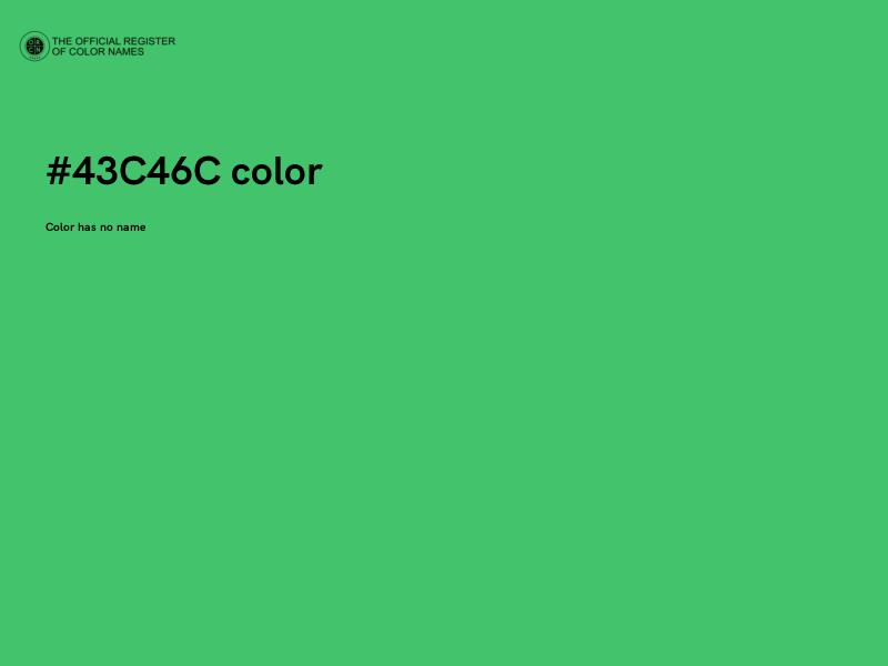 #43C46C color image