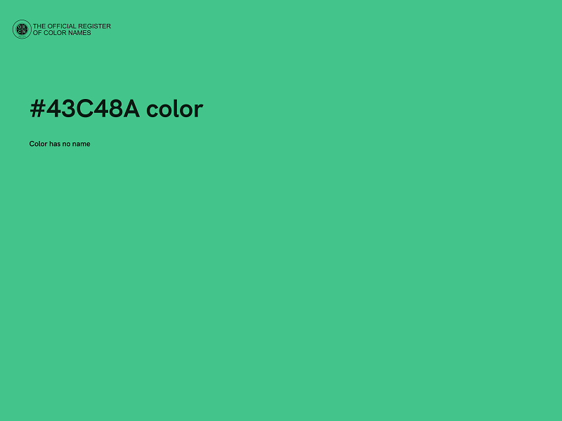 #43C48A color image