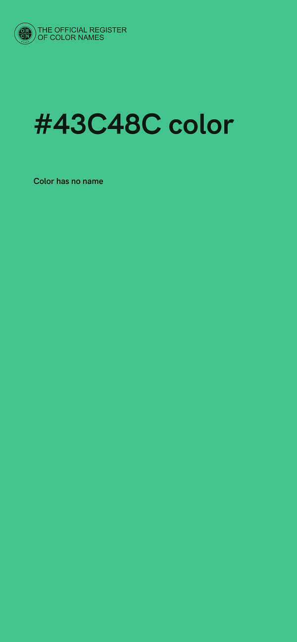 #43C48C color image