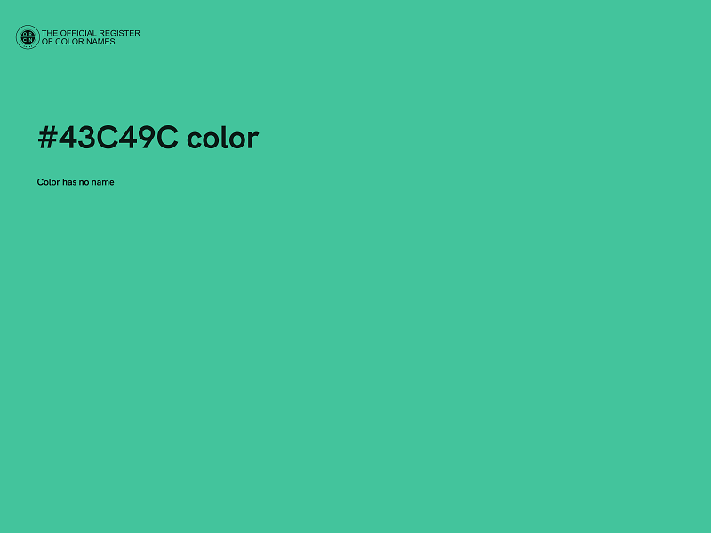 #43C49C color image