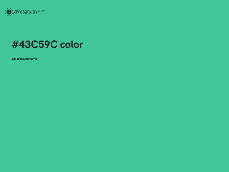 #43C59C color image