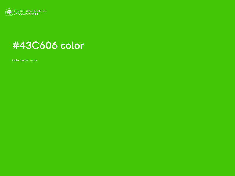 #43C606 color image