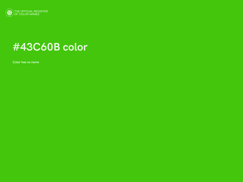 #43C60B color image