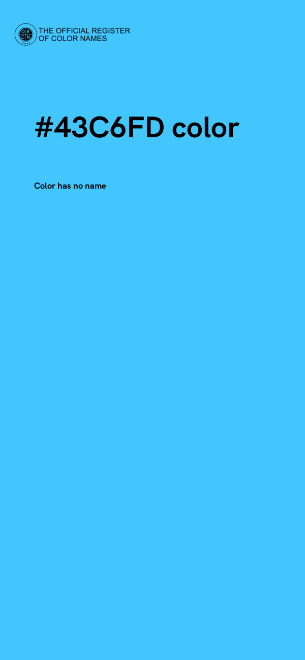 #43C6FD color image