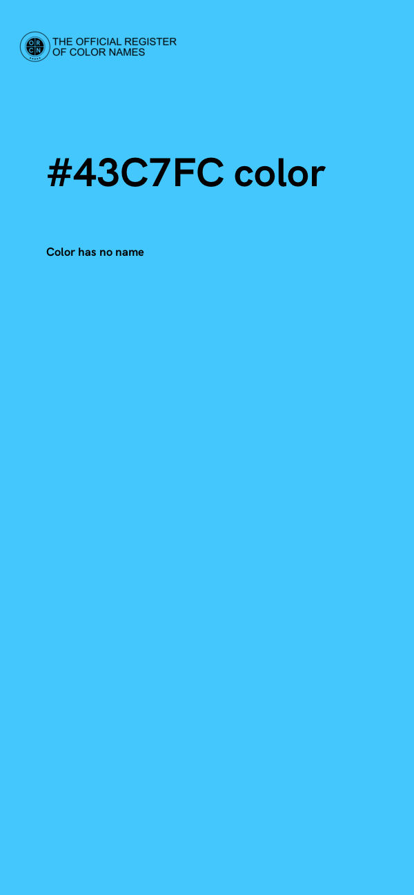 #43C7FC color image