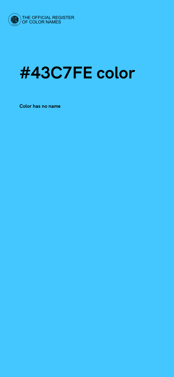 #43C7FE color image