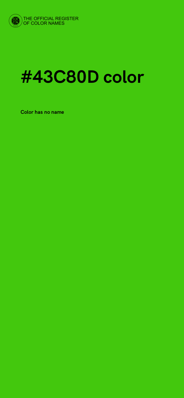 #43C80D color image
