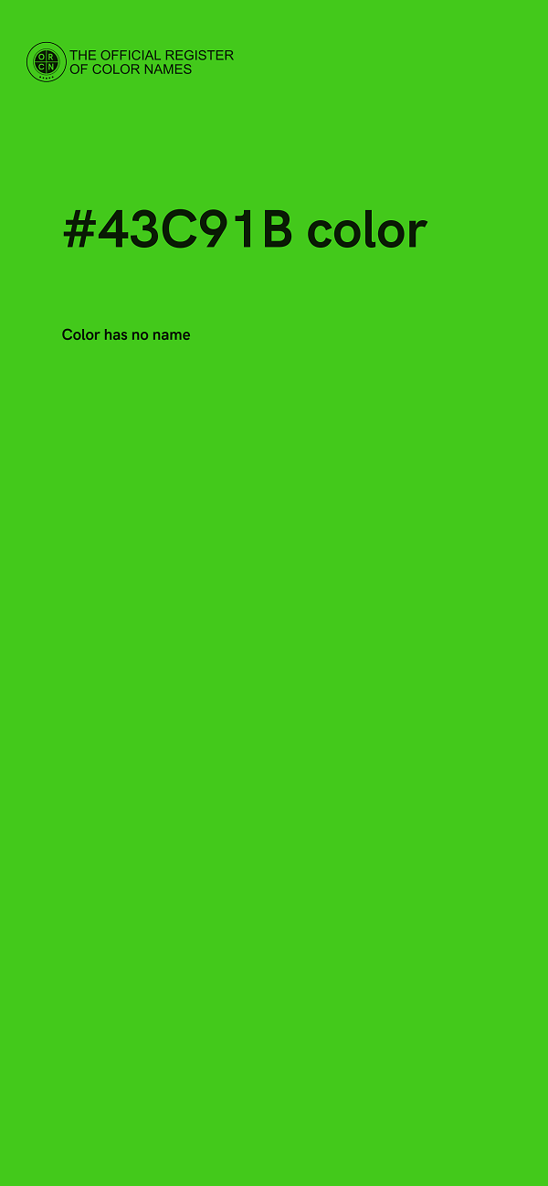 #43C91B color image