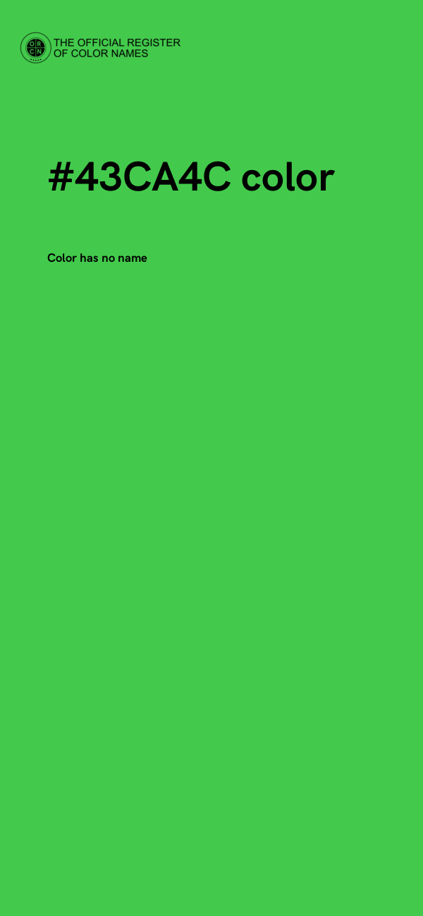 #43CA4C color image