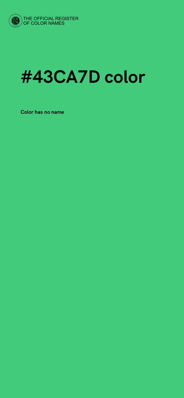 #43CA7D color image