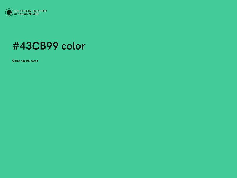 #43CB99 color image